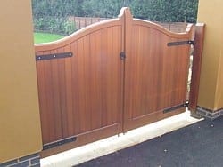 Bow Top Cedar Door