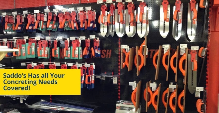 Concreting supplied by Saddingtons Building Supplies